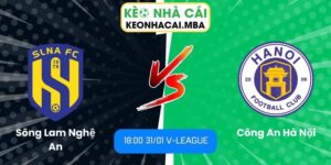 Soi kèo Sông Lam Nghệ An vs Công An Hà Nội